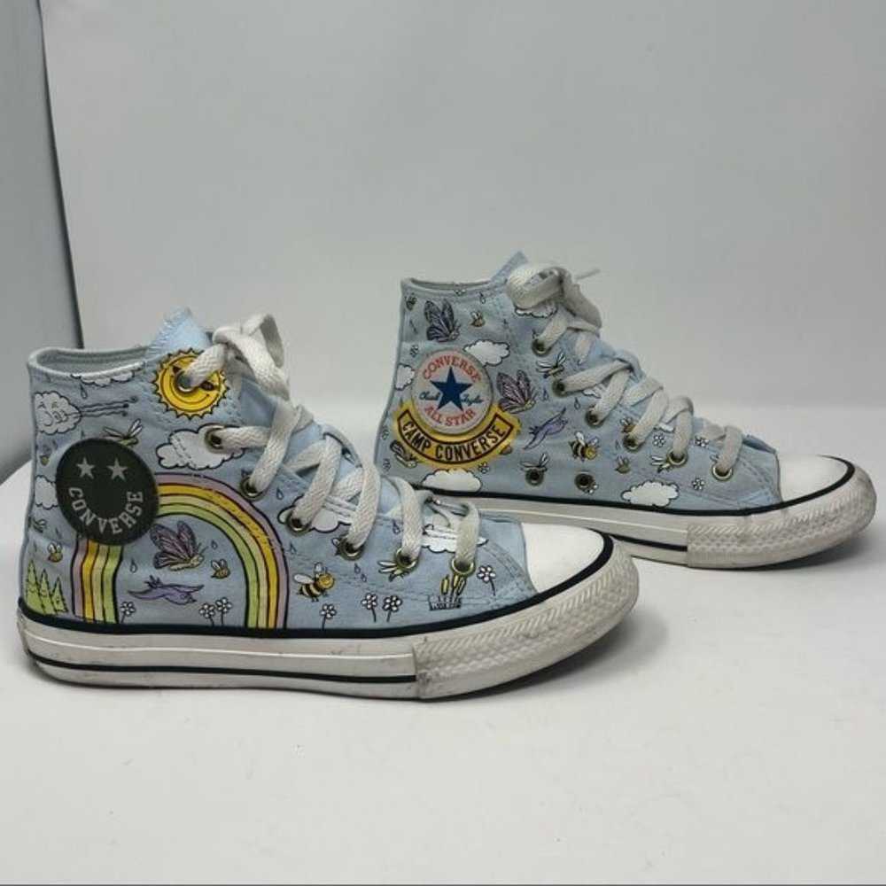 Camp Converse Chuck Taylor All Star High Top Shoes Juniors Size 4